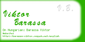 viktor barassa business card